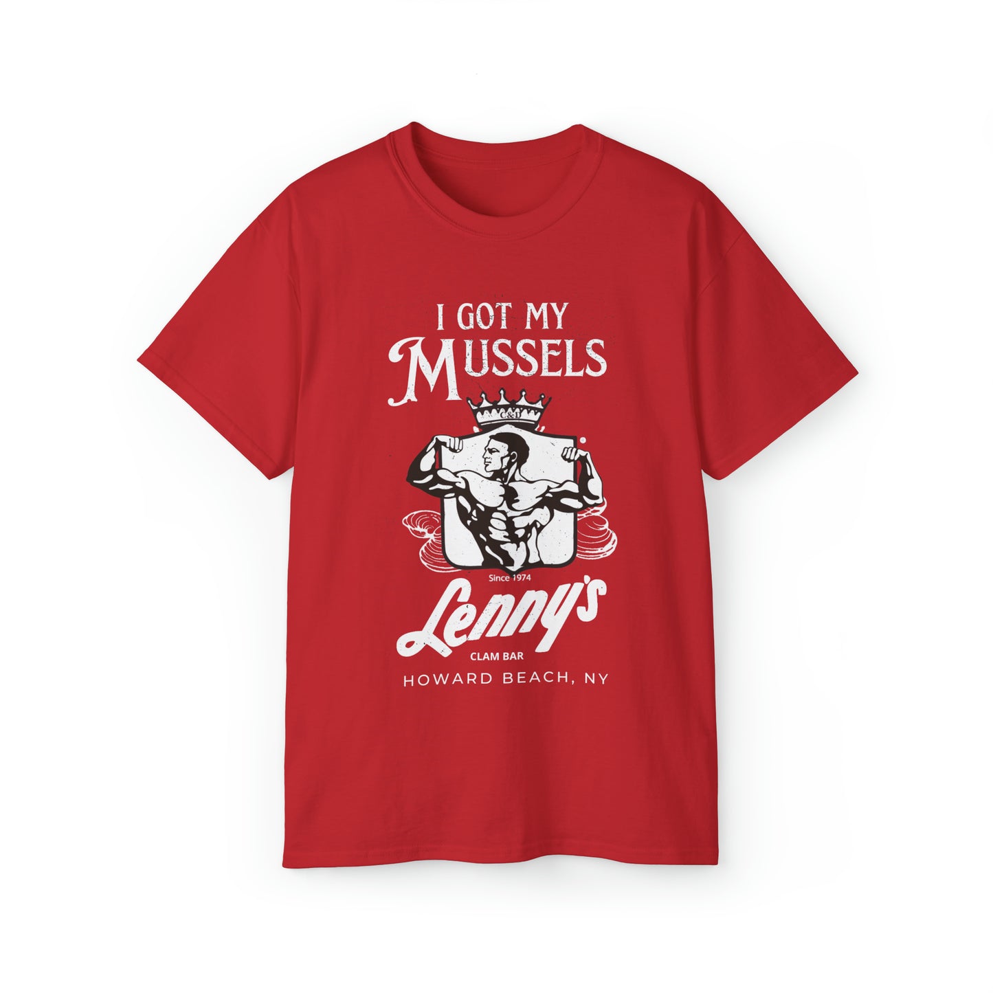 "I Got my Mussels at Lenny's" Ultra Cotton Tee