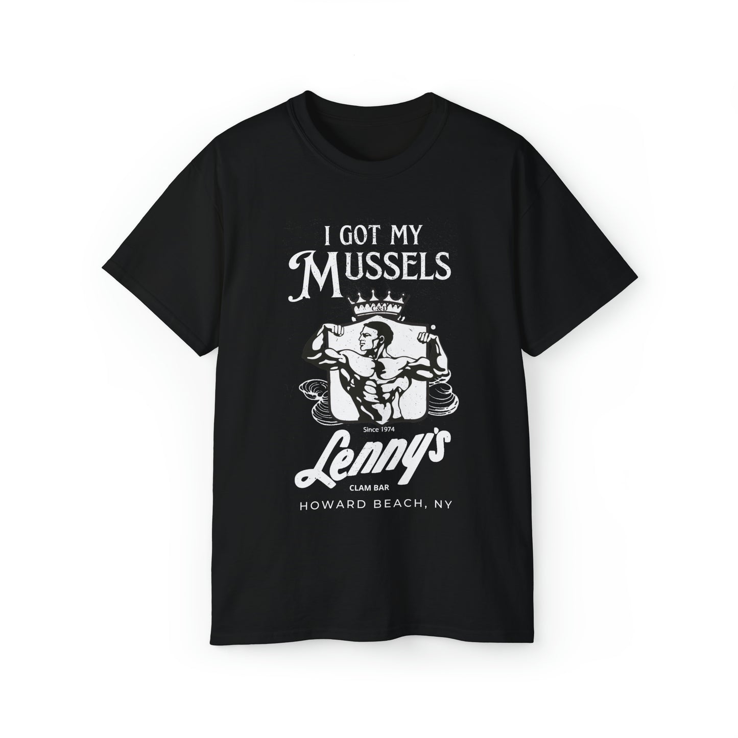 "I Got my Mussels at Lenny's" Ultra Cotton Tee
