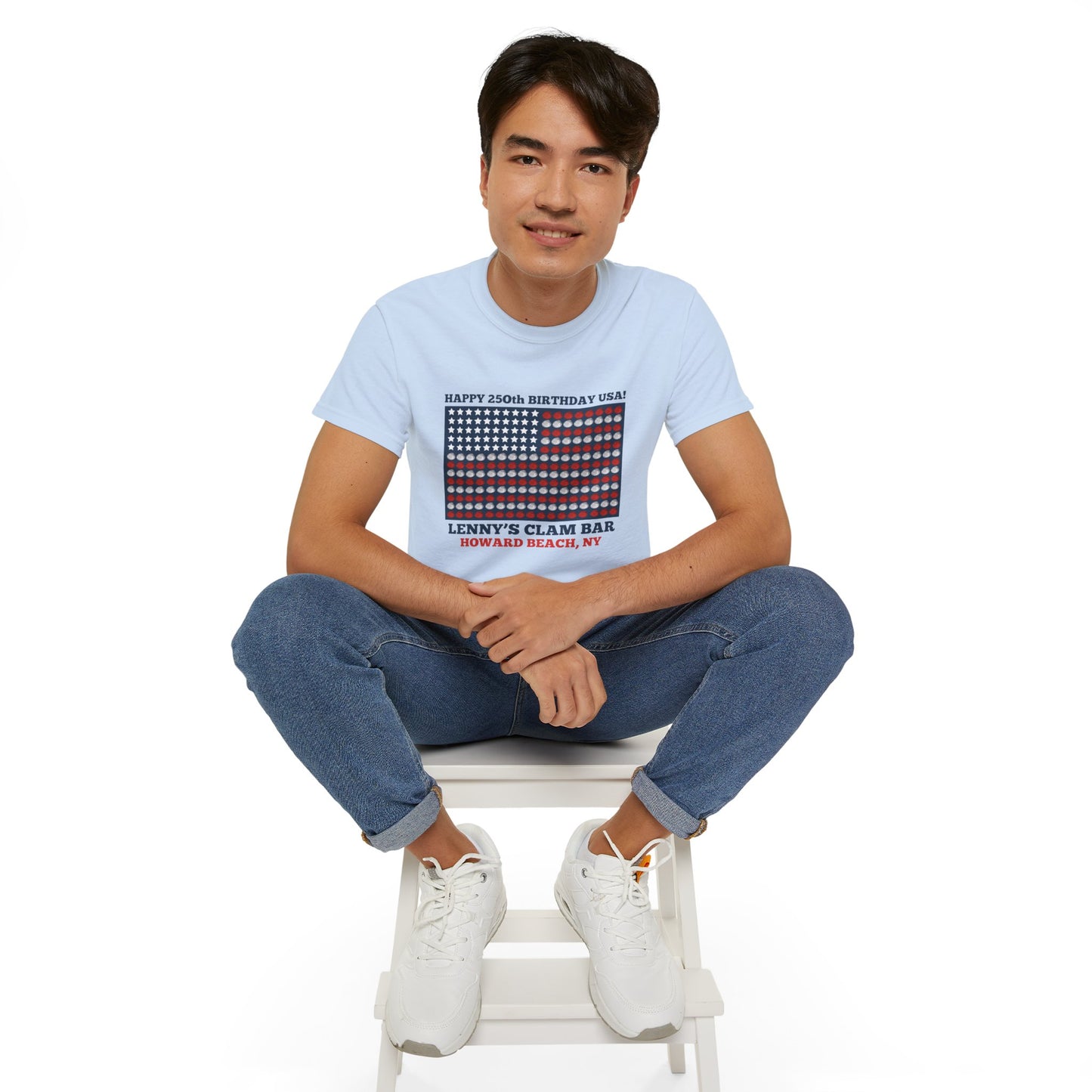Happy 250th Birthday USA Lenny's Calamari / Clams Ultra Cotton Tee