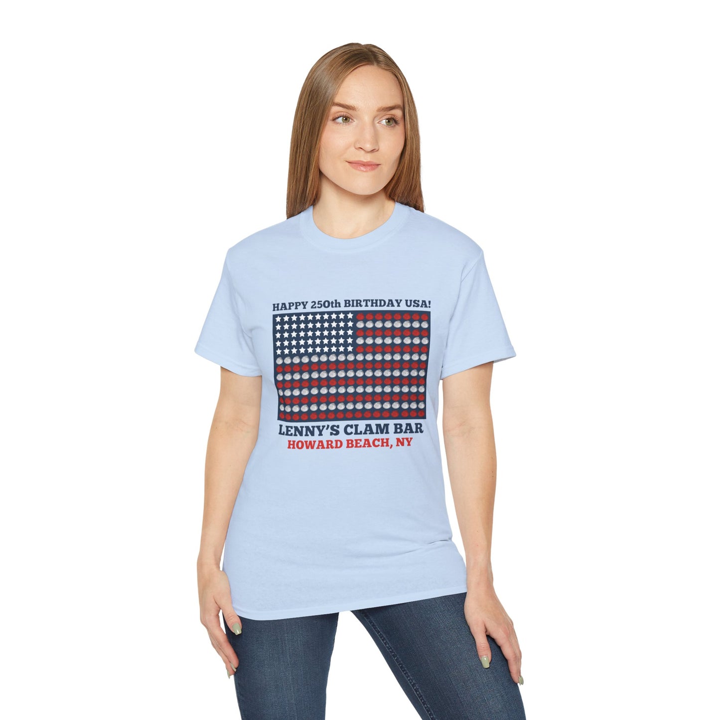 Happy 250th Birthday USA Lenny's Calamari / Clams Ultra Cotton Tee