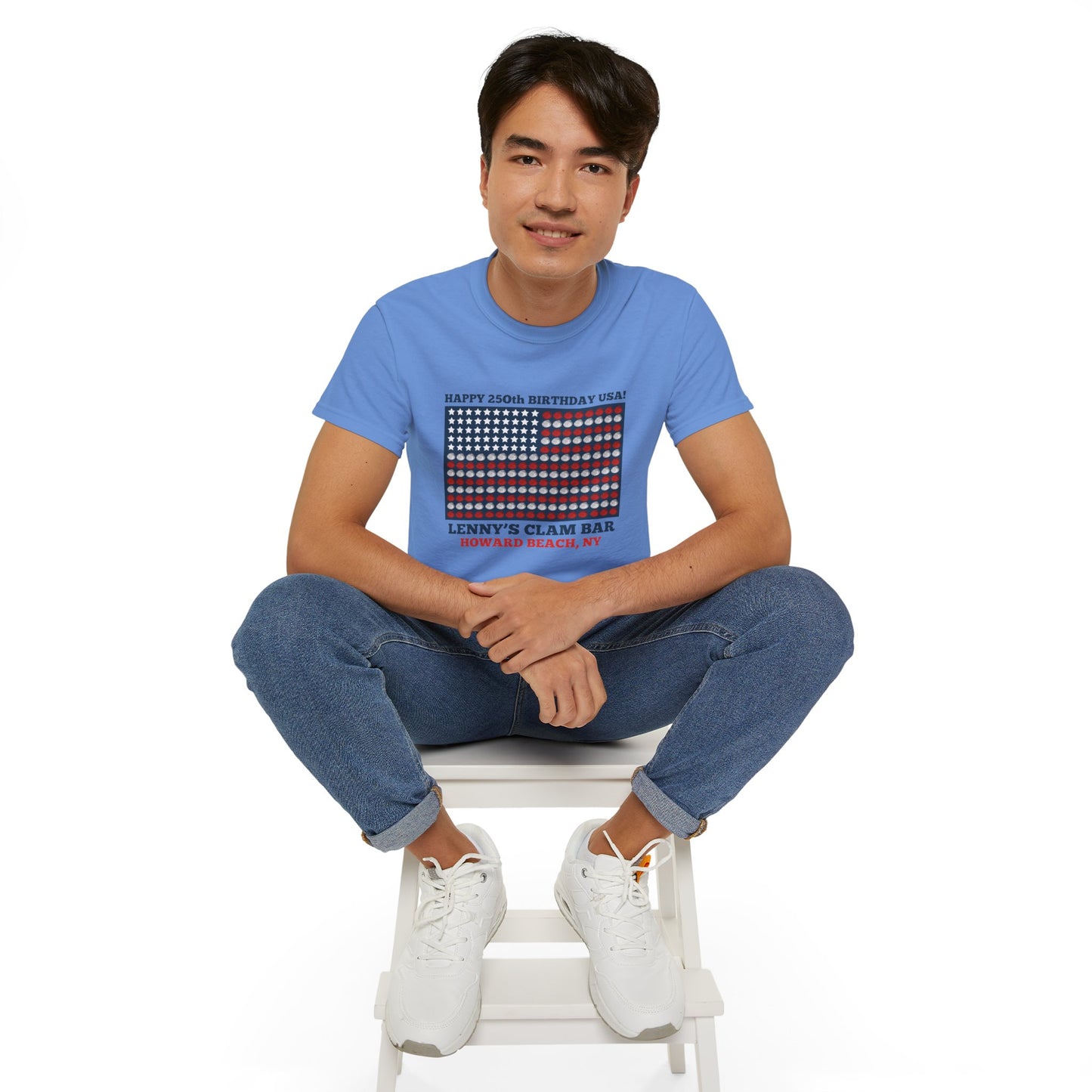 Happy 250th Birthday USA Lenny's Calamari / Clams Ultra Cotton Tee