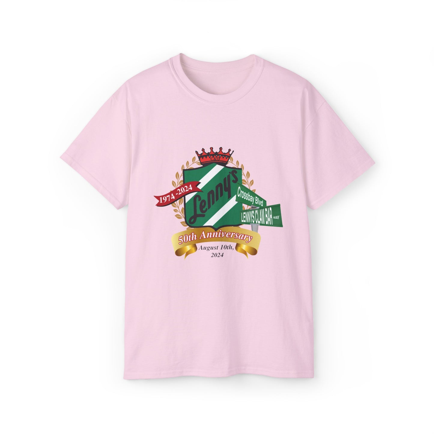 Lenny's Commemorative Crossbay Blvd - Lenny's Clam Bar Way Tee