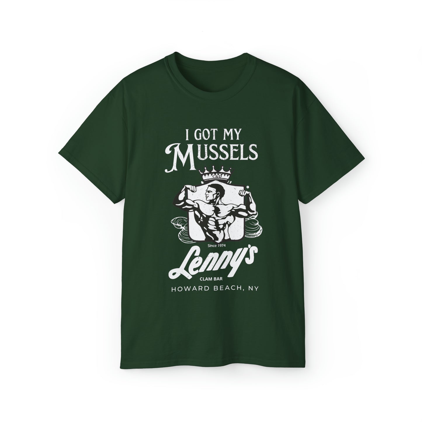 "I Got my Mussels at Lenny's" Ultra Cotton Tee