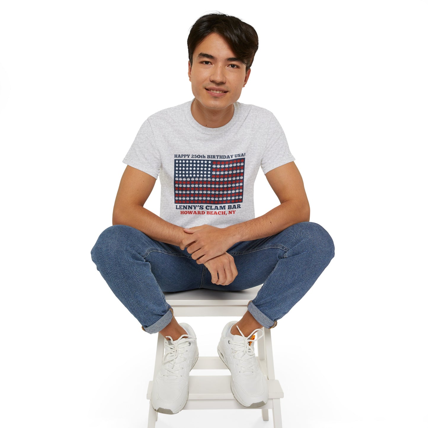 Happy 250th Birthday USA Lenny's Calamari / Clams Ultra Cotton Tee