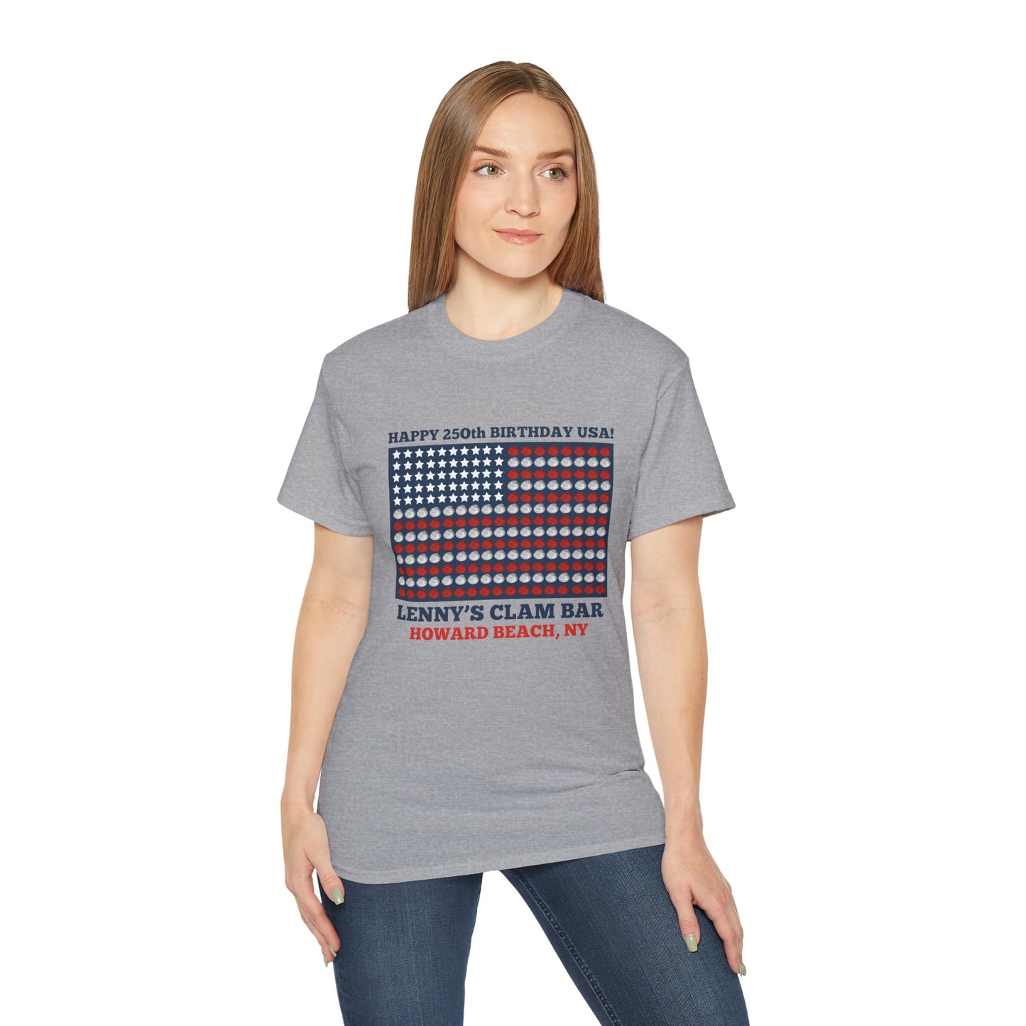 Happy 250th Birthday USA Lenny's Calamari / Clams Ultra Cotton Tee