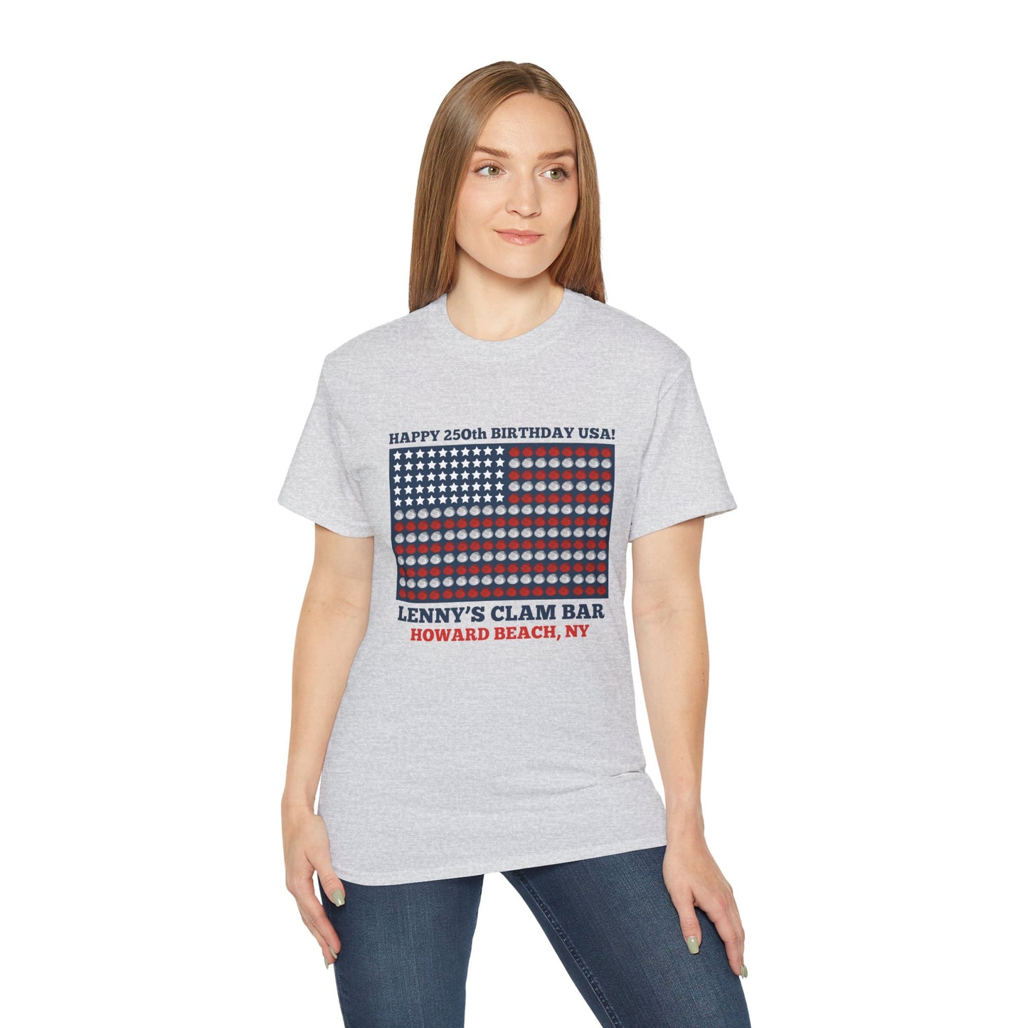 Happy 250th Birthday USA Lenny's Calamari / Clams Ultra Cotton Tee