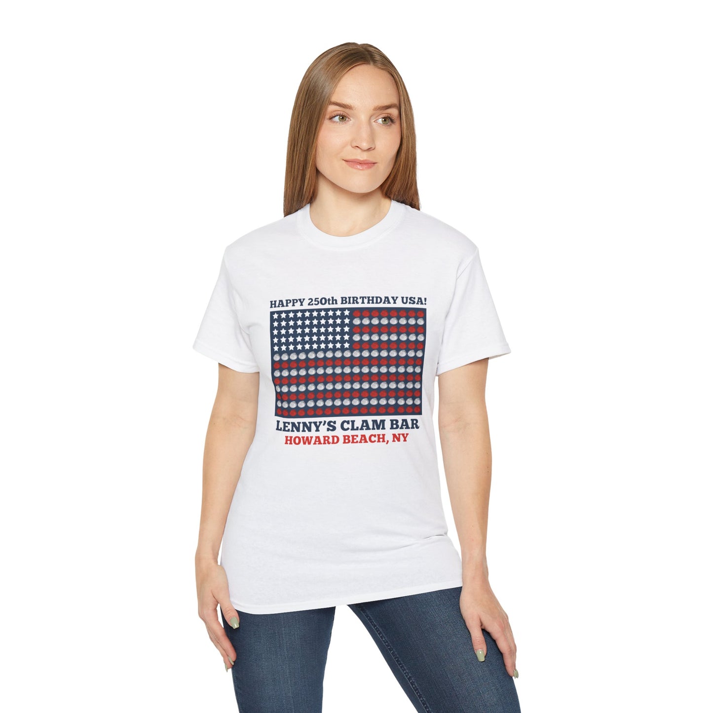 Happy 250th Birthday USA Lenny's Calamari / Clams Ultra Cotton Tee