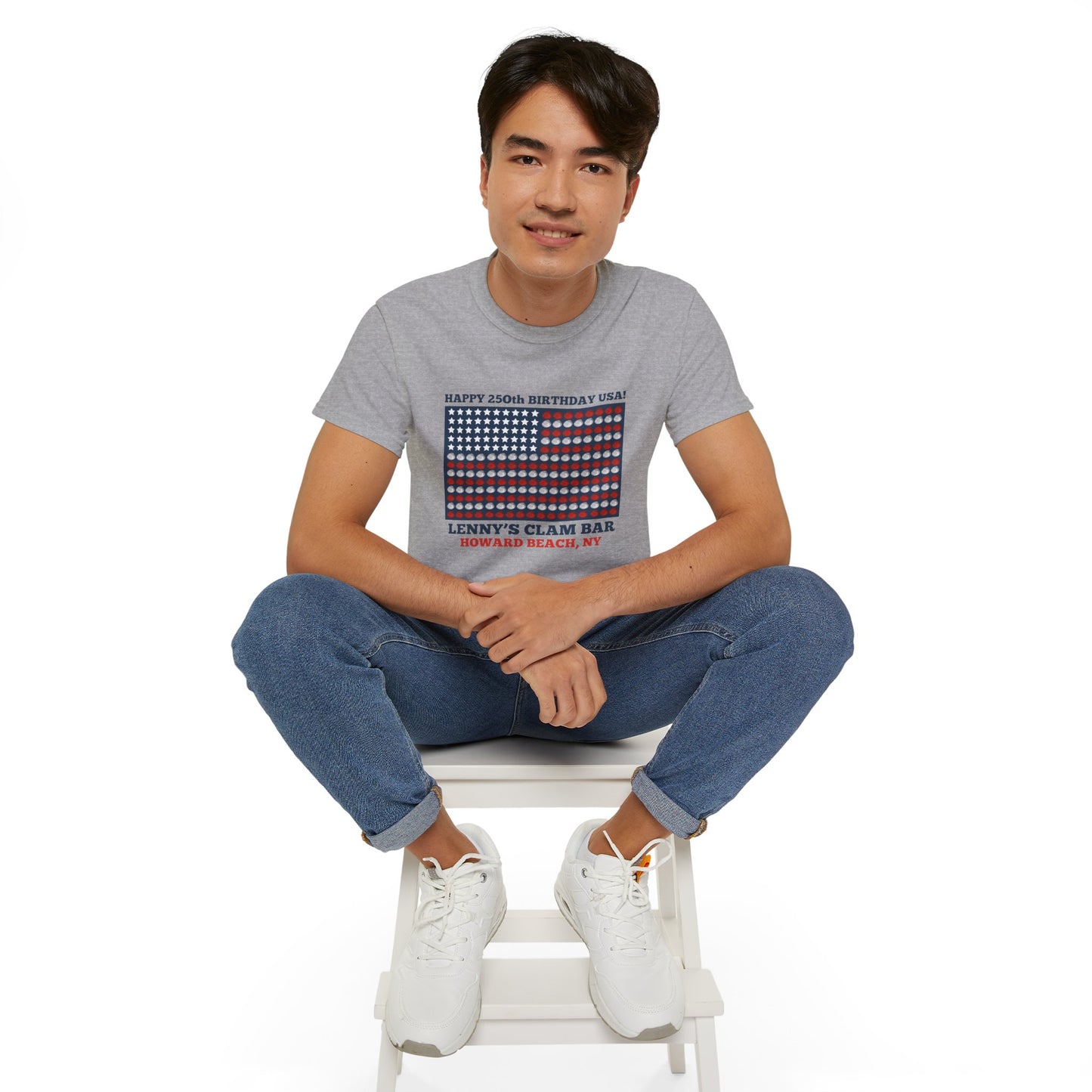 Happy 250th Birthday USA Lenny's Calamari / Clams Ultra Cotton Tee